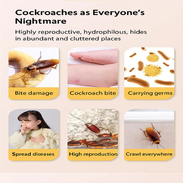 🌿100% Plant Based Japan Combat Roach Killing Bait station 12 Pcs