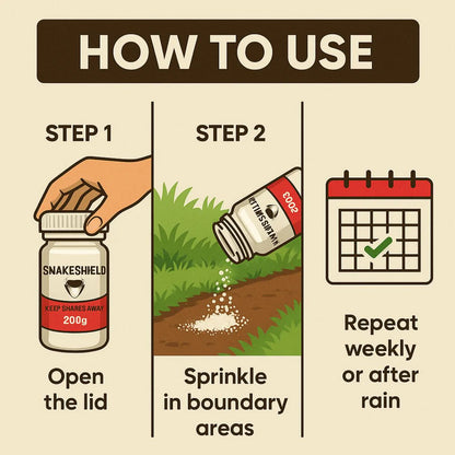 SnakeShield Biodegradable Snake Repellent Powder | BUY 1 GET 1 FREE!