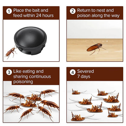 🌿100% Plant Based Japan Combat Roach Killing Bait station 12 Pcs