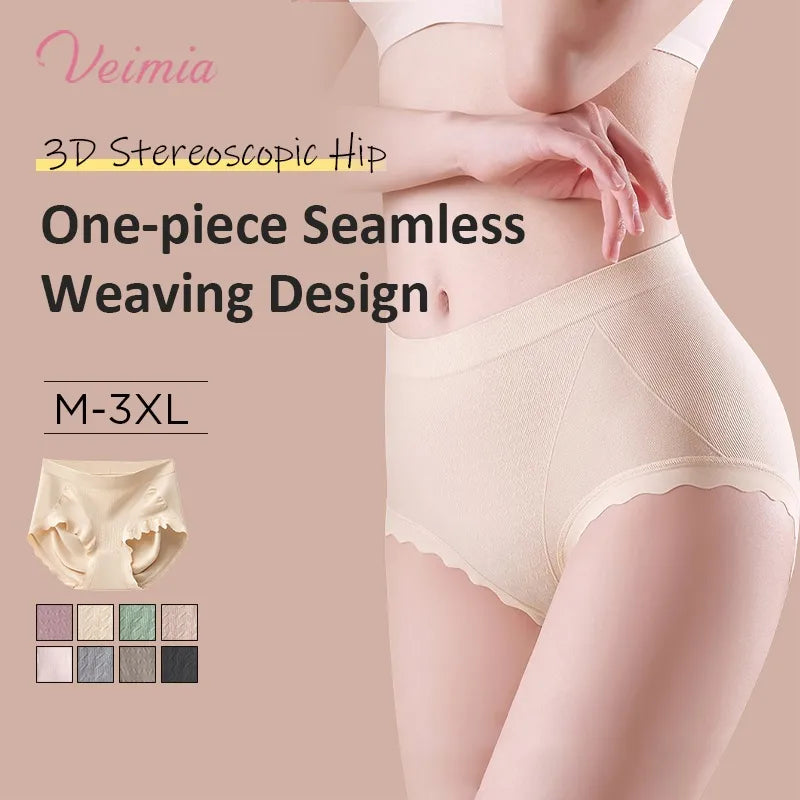 Veimia High Waist Panties (PACK OF 4)