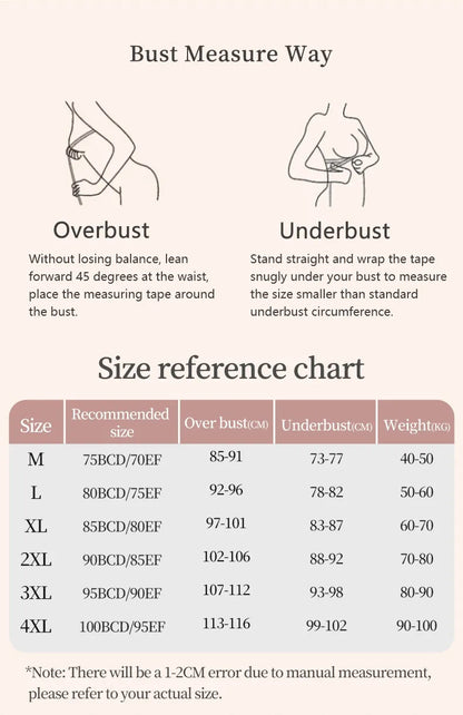 Seamless Minimizer Bra - (Pack of 3) - Breast Minimizing & Slimming Anti-sagging Bra